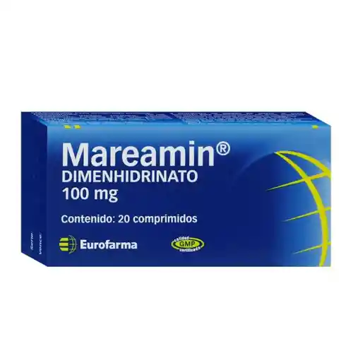 Mareamin Dimenhidrinato 100 Mg X 20 Comprimidos