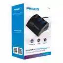 Alargador Extensión Philco 3 Pos Y 3 Usb Negro