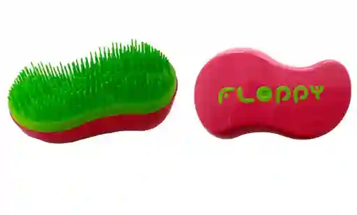 Floppy Cepillo Fuscia -verde