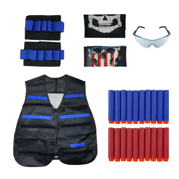 Nerf Kit Chaleco Tactico Para Ninos