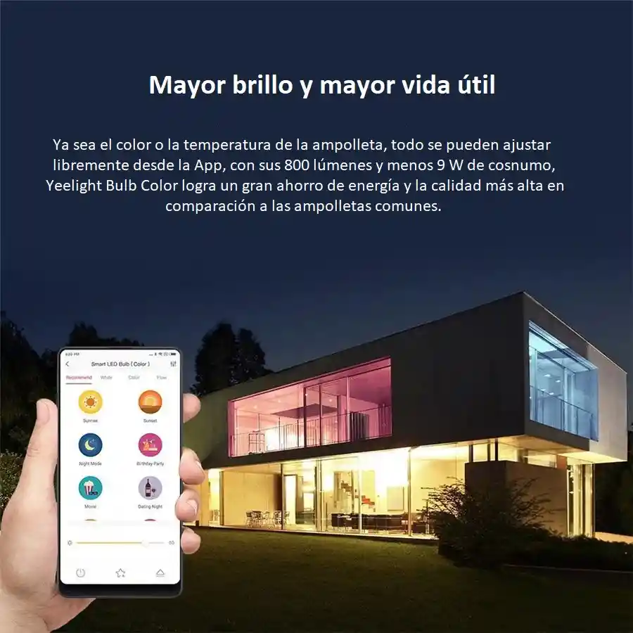 Ampolleta Inteligente Led Wifi Apple Homekit, Alexa & Google Home