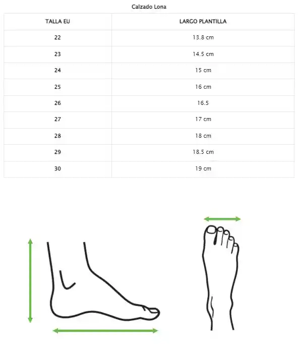 Zapatillas Lona Kids Naranja Talla 22