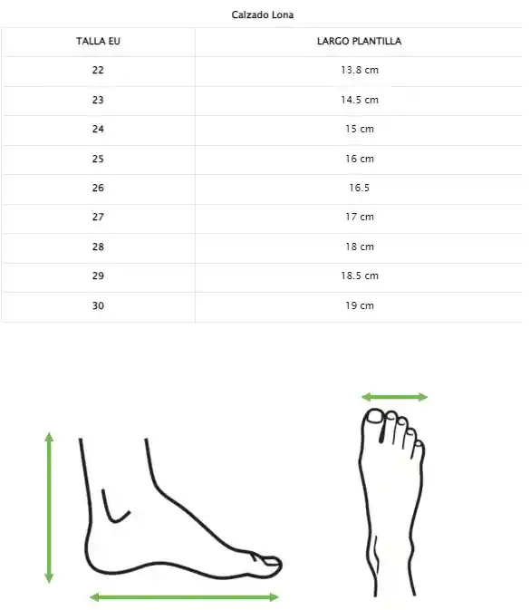 Zapatillas Lona Kids Amarilla Talla 22