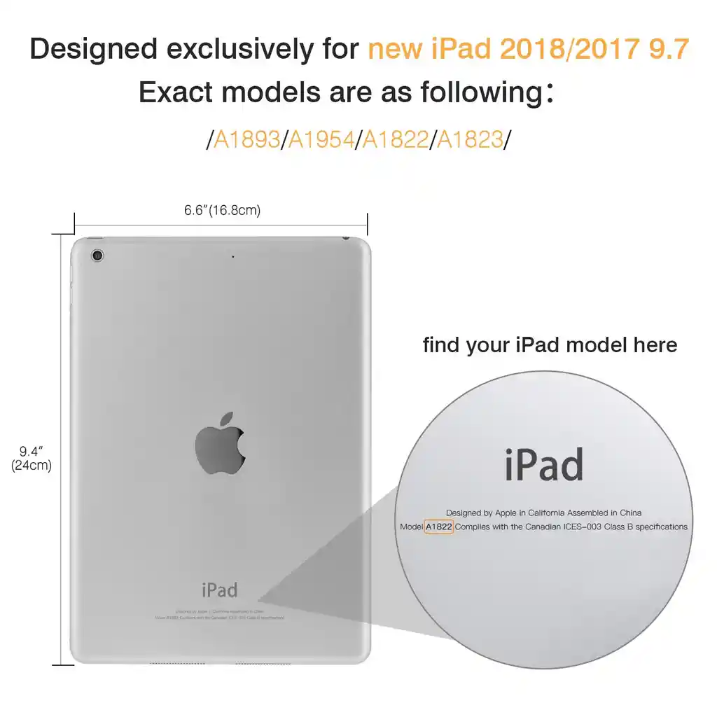 Carcasa Transparente Para Ipad 5 Y 6 Gen / Air 1 Y 2 / Pro 9.7