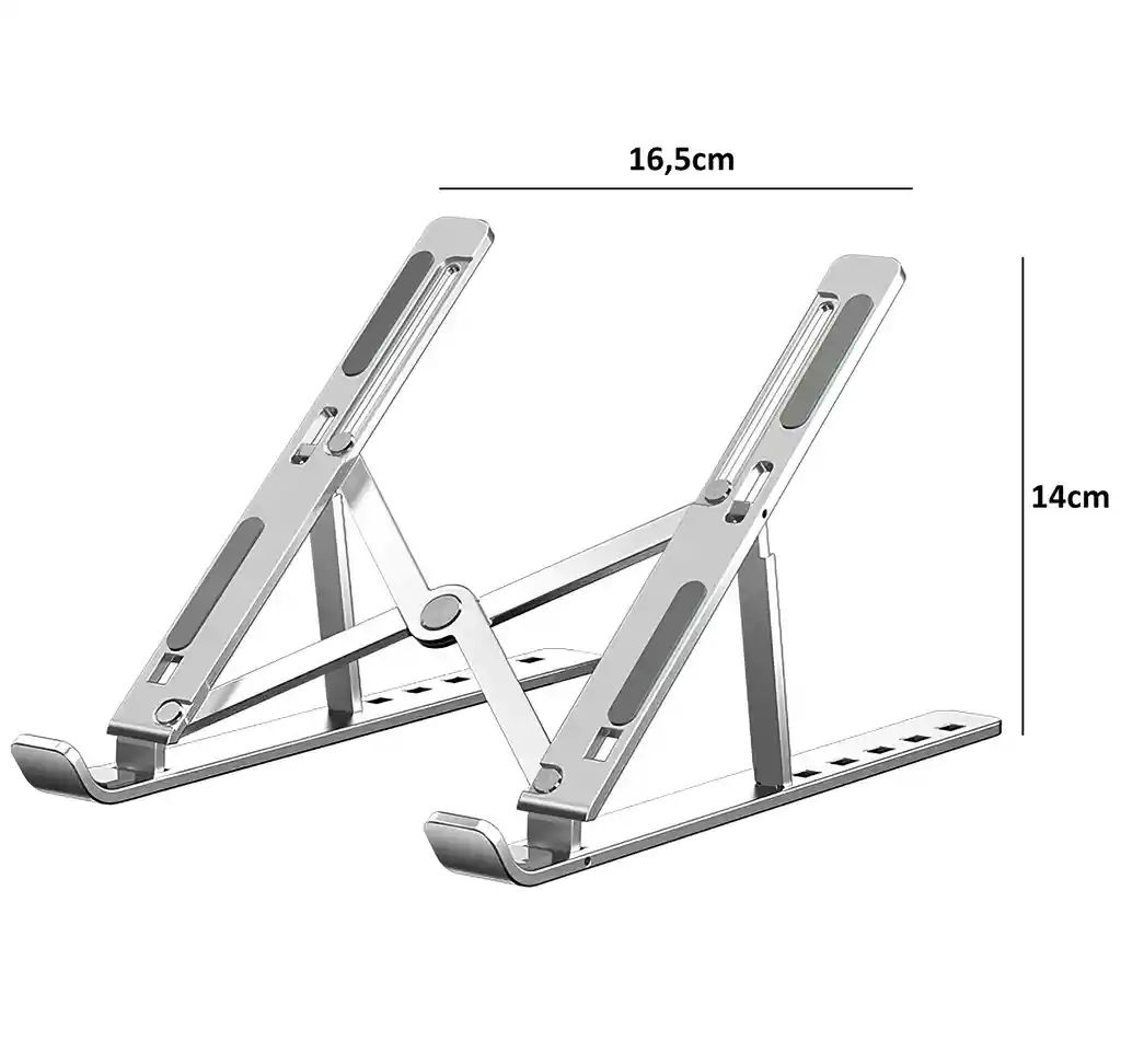 Base Soporte Plegable Para Notebook Macbook Tablet Aluminio