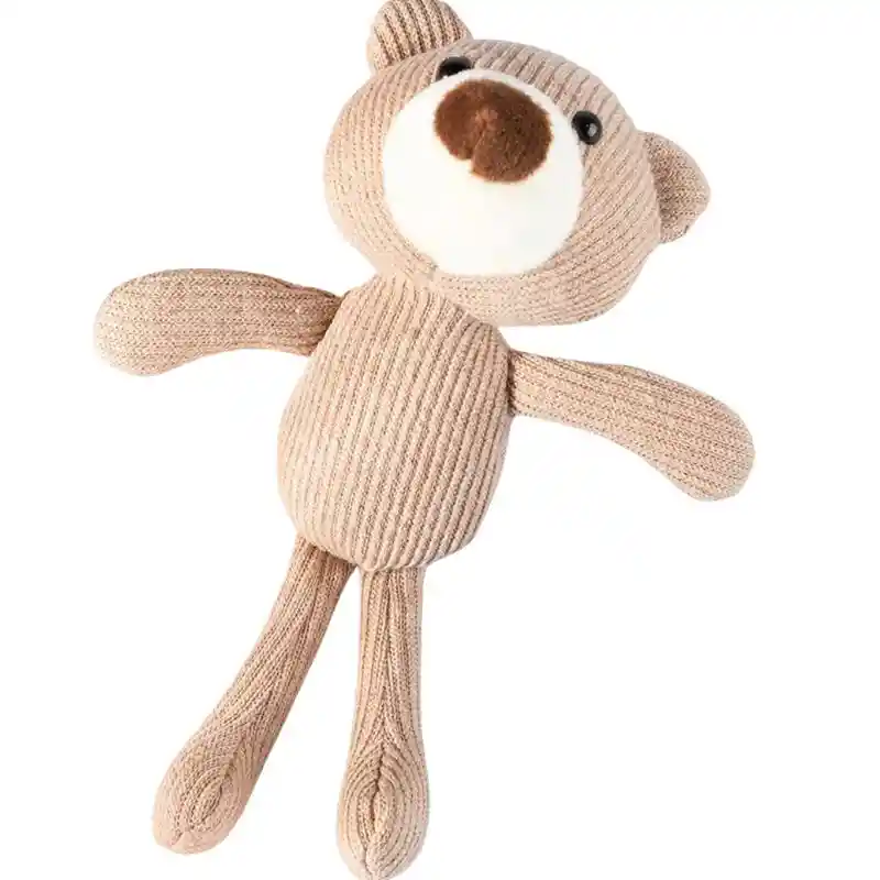 Peluche De Apego De Felpa Para Bebés Diseño Oso Café