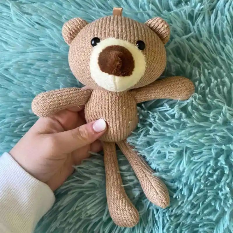 Peluche De Apego De Felpa Para Bebés Diseño Oso Café