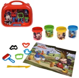 Disney Junior Mickey Set De Masas C/accesorios En Maleta De 28x24cm