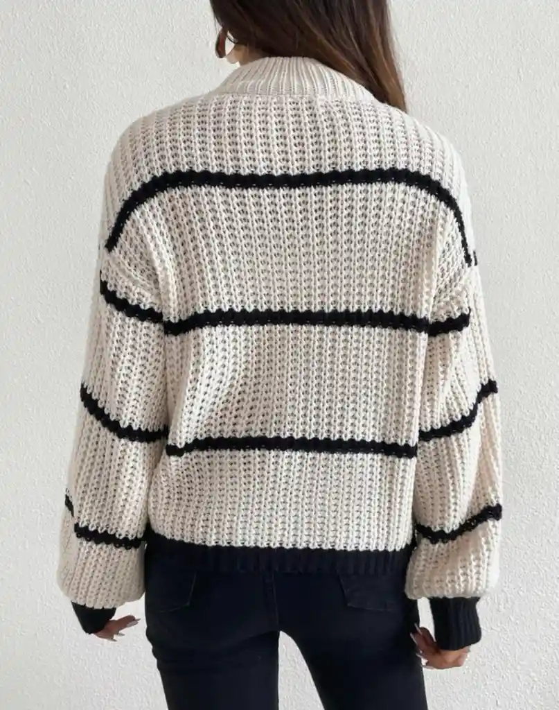 Sweater French Blanco Talla S