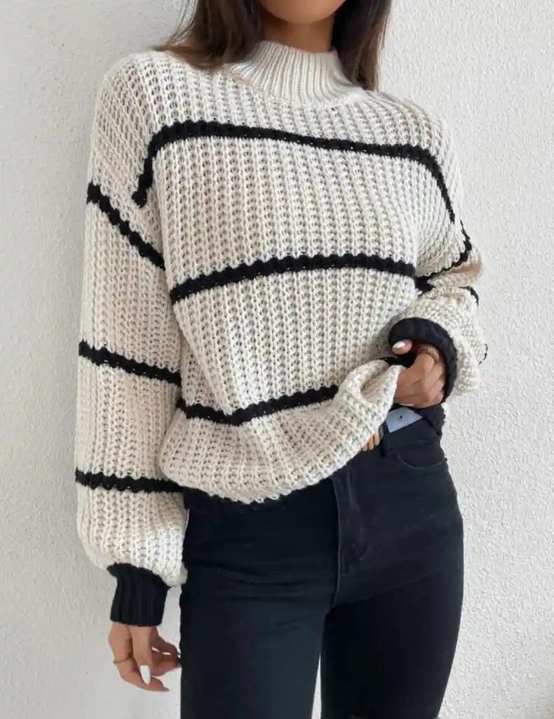 Sweater French Blanco Talla S