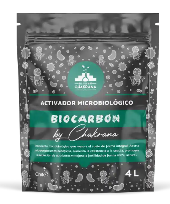 Biocarbón Activador Microbiológico Para Huerto Y Jardín 3,8l - Bioinsumos Chakrana