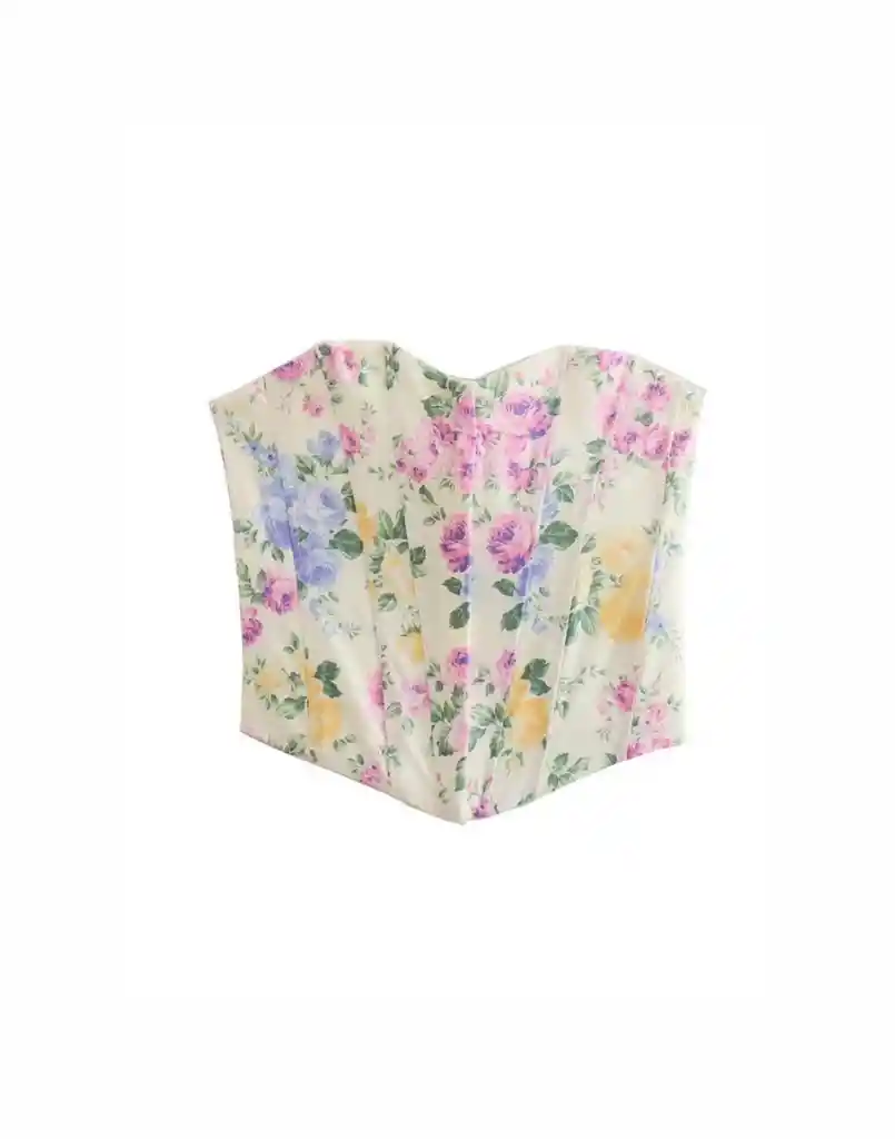 Top Corset Flower Talla S