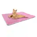 Alfombra Sanitaria Para Gatos Lavable Color Rosada