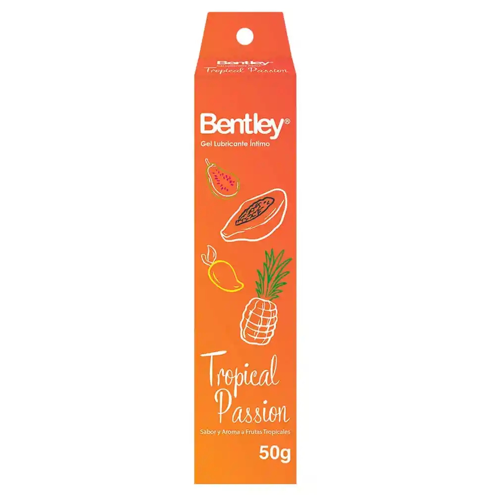 Lubricante Íntimo Bentley Sabor A Tropical Passion De 50 G