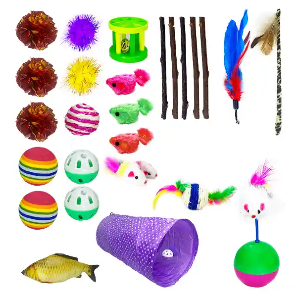 Kit Juguetes Interactivos Para Gatos