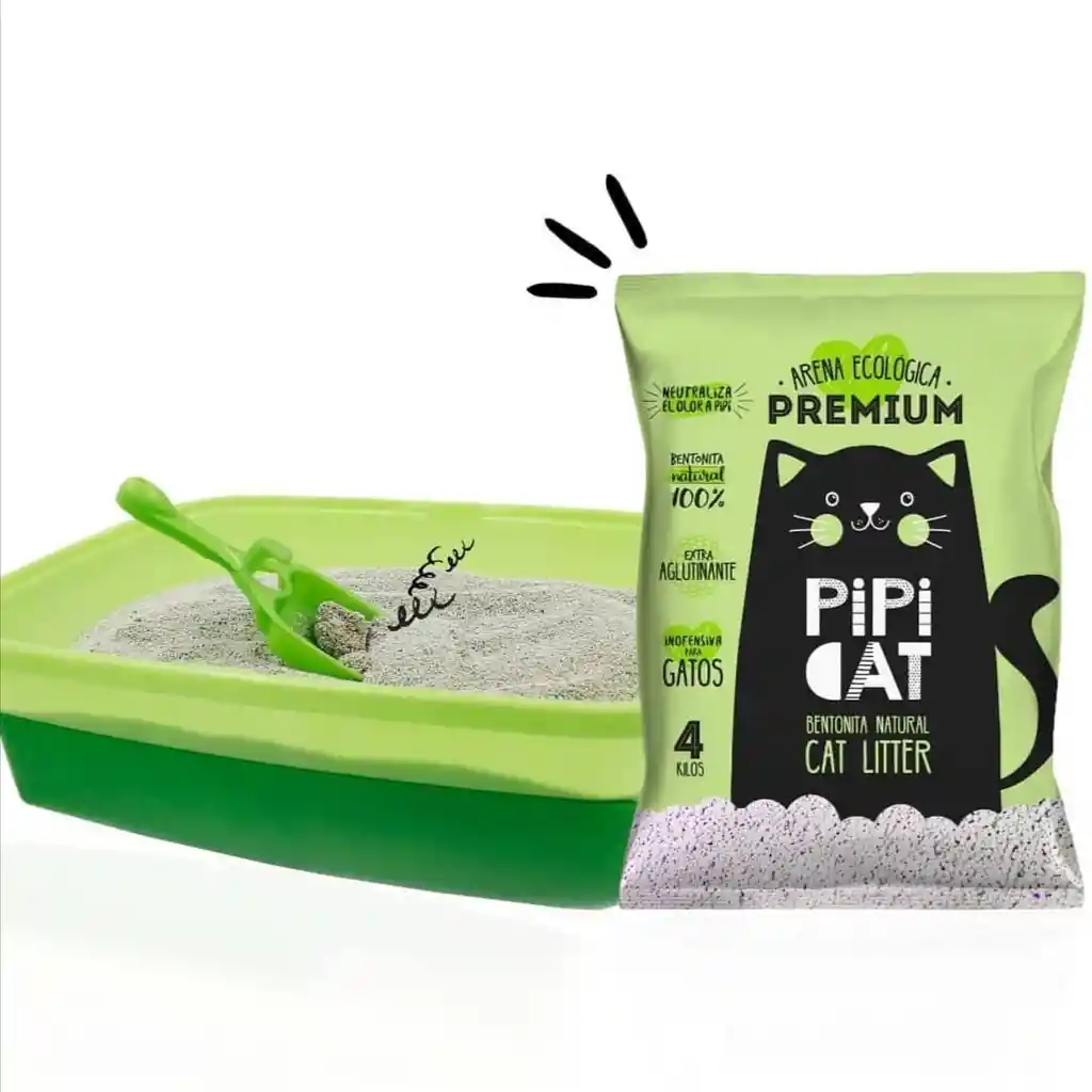 Pipi Cat - Arena Sanitaria Bolsa 4 Kg (manzana).