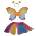 Disfraz Alas Hada Mariposa Mágica Brillos