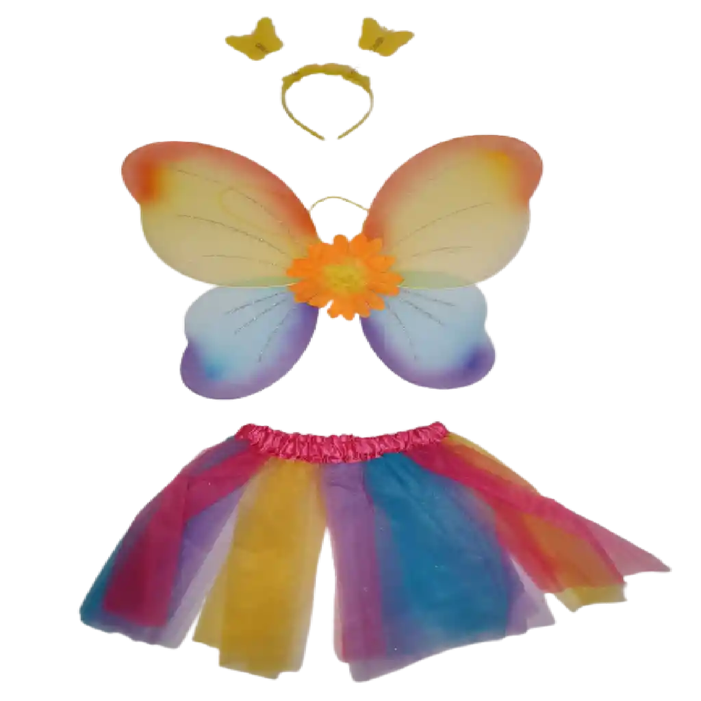 Disfraz Alas Hada Mariposa Mágica Brillos