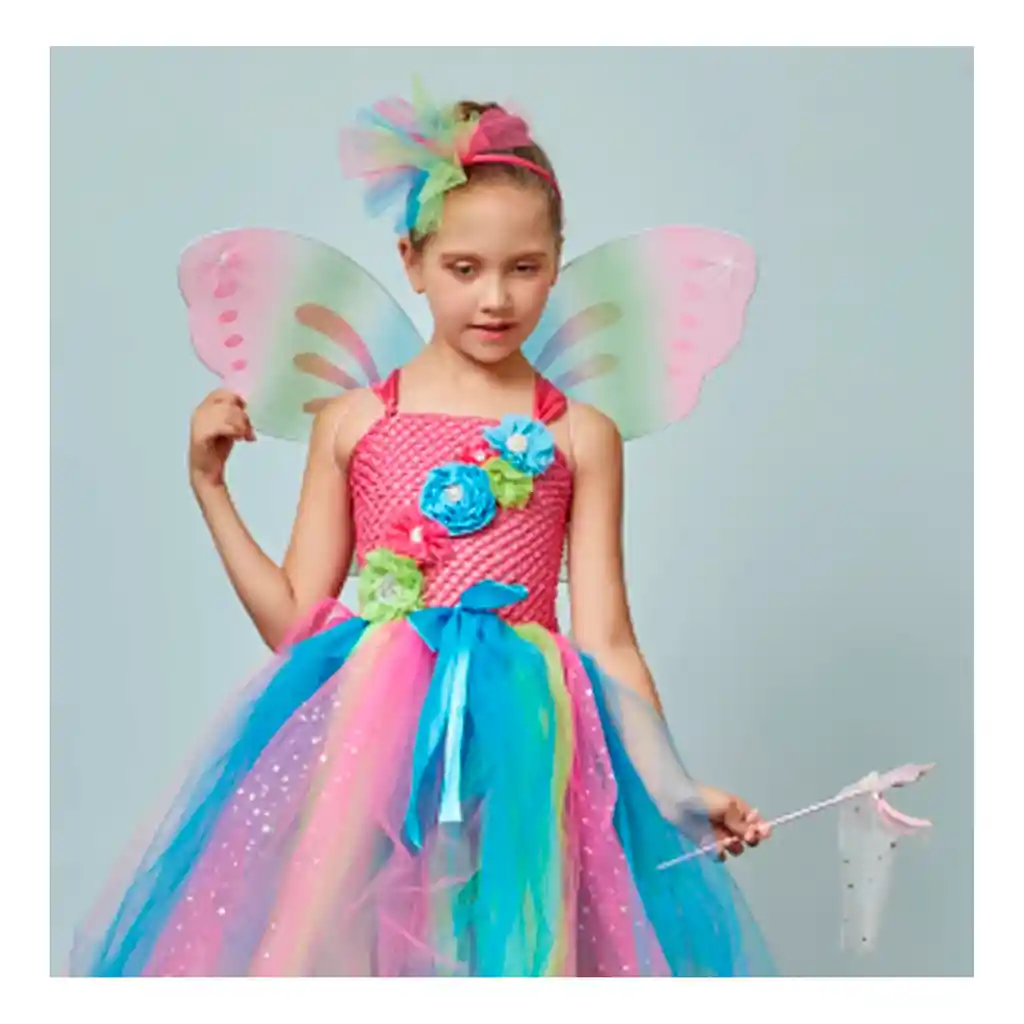 Disfraz Alas Hada Mariposa Mágica Brillos