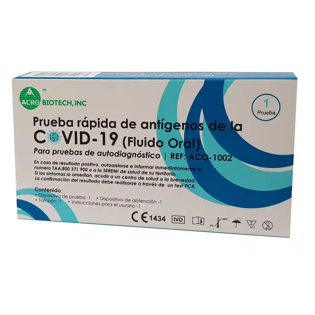 Test De Antigenos Covid X1