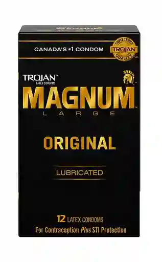 Condones Trojan Magnum - 12 Unidades