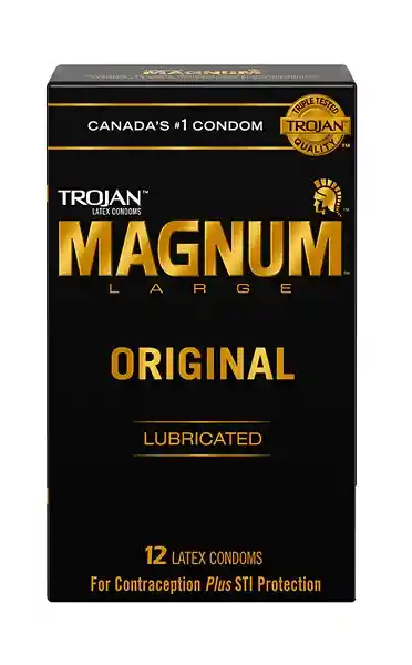 Condones Trojan Magnum - 12 Unidades