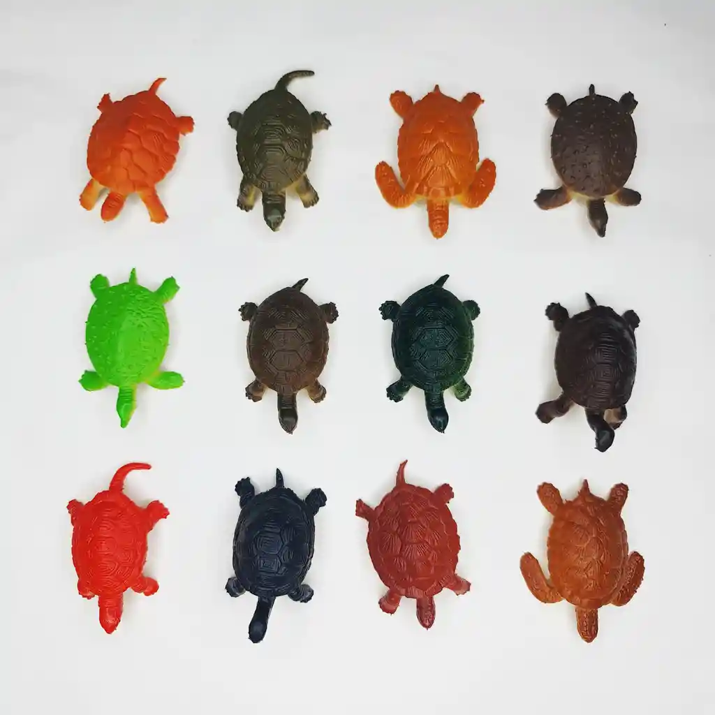 Set Juguetes De Animales Tortugas 12 Figuras S