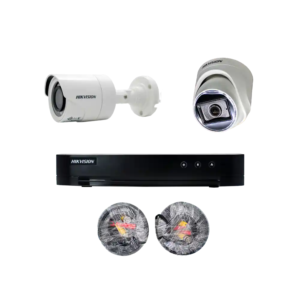 Kit Dvr De Vigilancia Turbo Hd 8 Camaras Hikvision