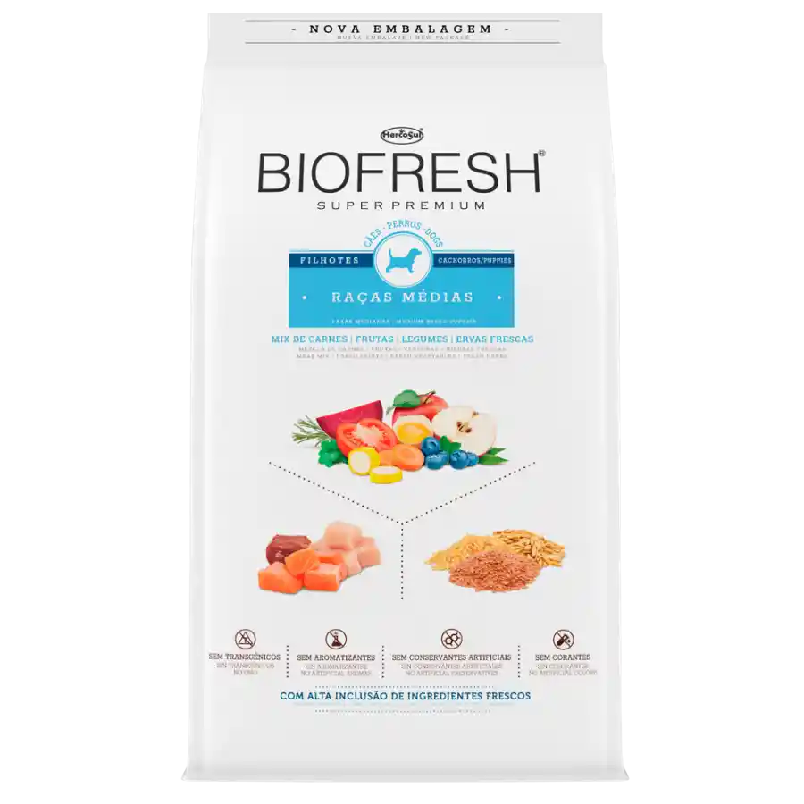 Biofresh Perro Cachorro Raza Mediana 3 Kg.