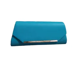 Cartera En Semicuero Azul