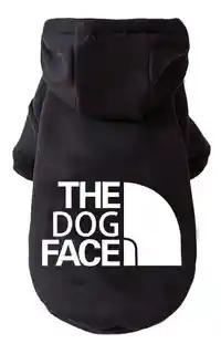 Polerón Para Perros Pequeños Modelo Dogface | Color Negro | Talla Xxl