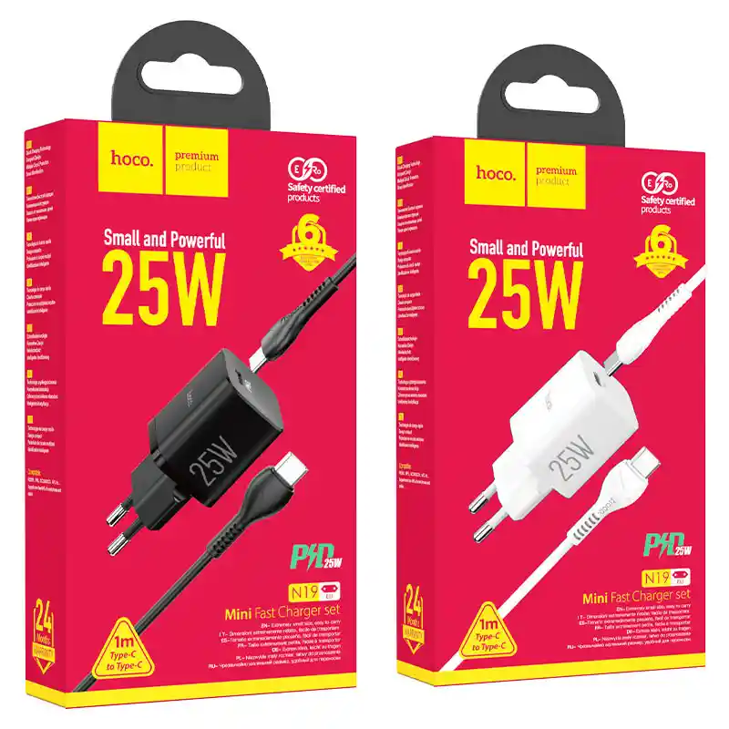 Cargador + Cable Tipo C 25w Activa Super Carga Rapida.