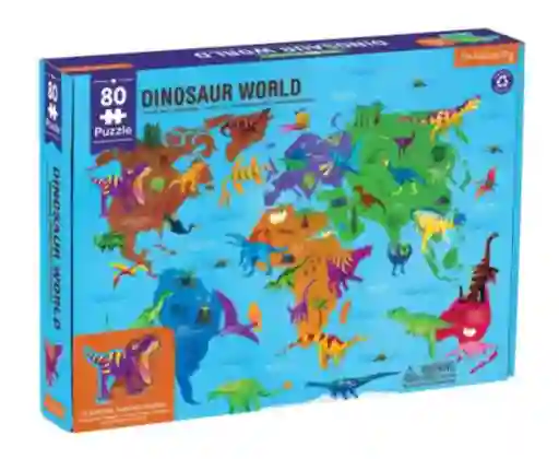 Mudpuppy Puzzle Mundo De Los Dinosaurios 80 Piezas
