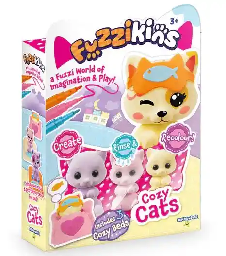 Play Monster Fuzzikins Familia De Gatos