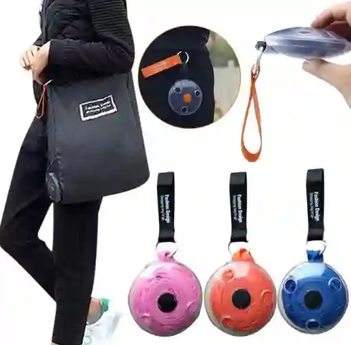 Bolso De Compras Portátil Plegable Roll Up (negra)