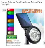 Lampara Solar Led Recargable Ideal Para Adornar Jardines