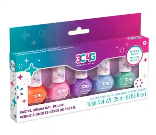 3c4g Esmalte De Uñas Pastel 5ú.colores