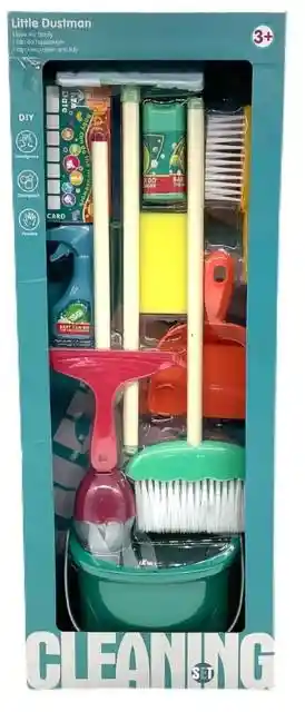 Little Dustman Cleaning Set Aseo 12 Piezas Artículos De Limpieza