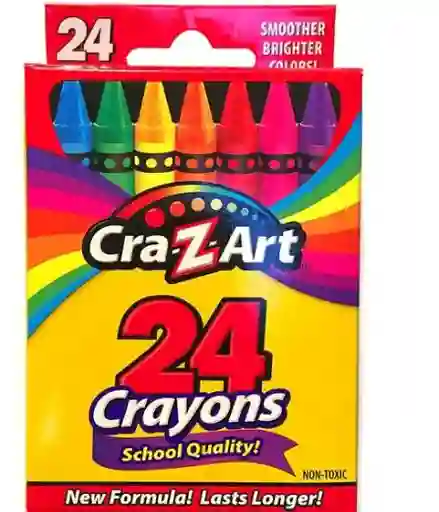 Cra-z-art Crayons 24ú. Lápices De Cera