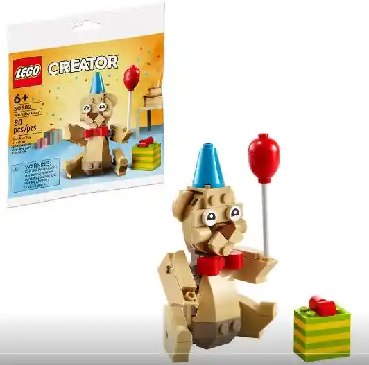 Lego Creator Oso De Cumpleaños 80 Piezas 30582