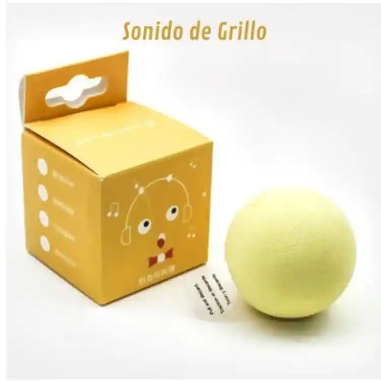 Juguete Para Gatos Bola Con Sonido Al Movimiento Grillo