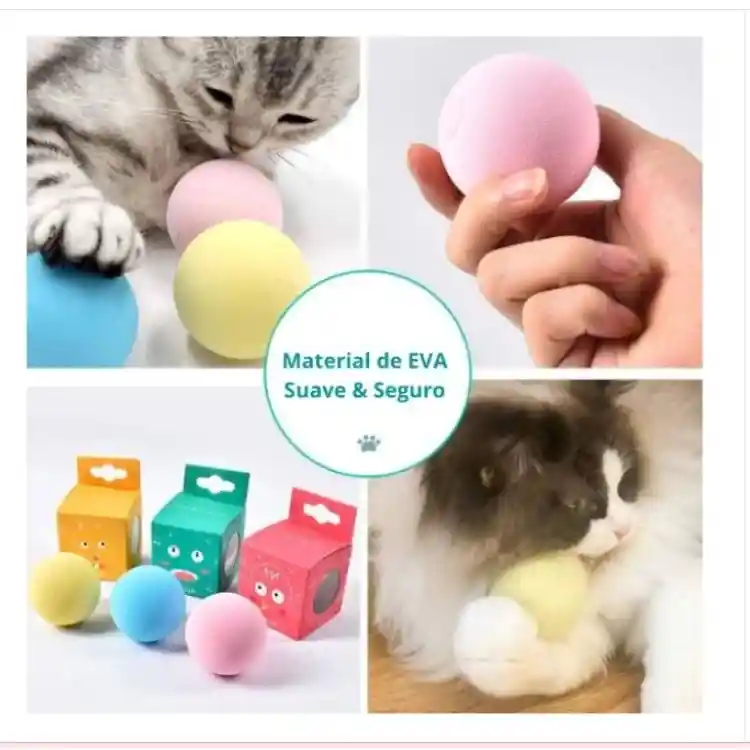 Juguete Para Gatos Bola Con Sonido Al Movimiento Grillo