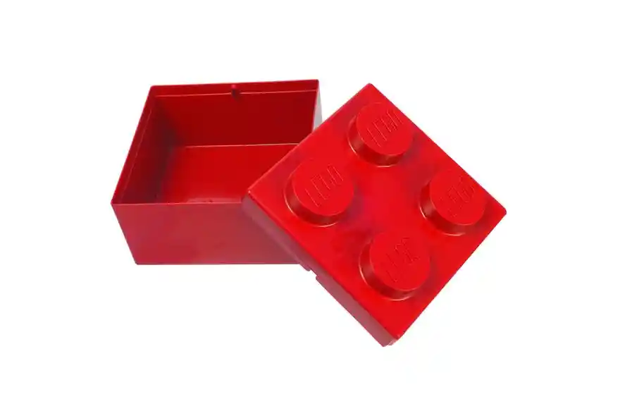 Ladrillo De Almacenamiento Rojo Lego® 2x2