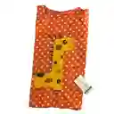 Delantal Bebés Y Niños Manga Larga Color Rosado Diseño Jirafa Sandía 9-36 Meses