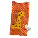 Delantal Bebés Y Niños Manga Larga Color Rosado Diseño Jirafa Sandía 9-36 Meses