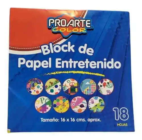 Block Papel Entretenido 16 X 16 Cms