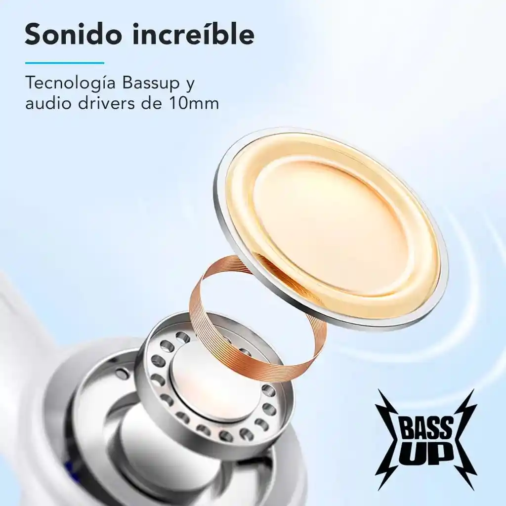 Audífonos Bluetooth Soundcore R100 Blancos