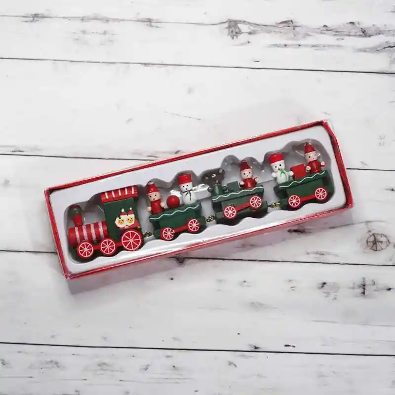 Tren De Madera Navideño