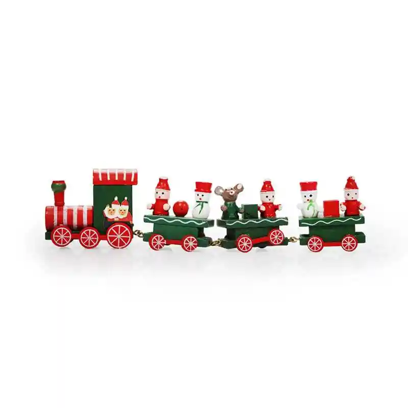 Tren De Madera Navideño