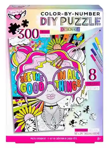 Fashion Angels Diy Puzzle Design Kit Color-by-number